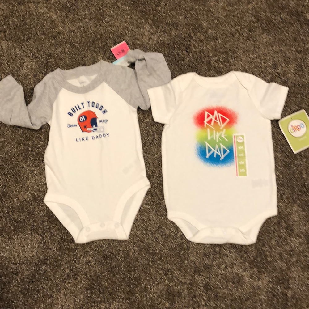 Two baby onesies